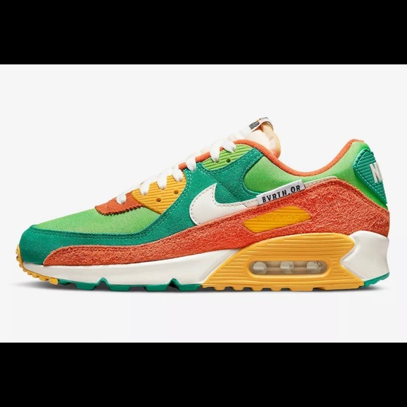 Nike Air Max 90 SE Running Club Roma Green Orange Sail DC9336-300 Men’s Sizes - Picture 2 of 6